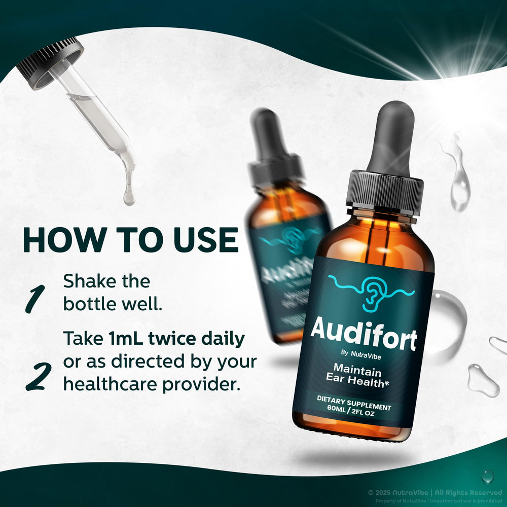 NutraVibe Audifort bottle-matte-finish focuses on modern, travel-friendly design.