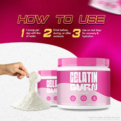 NutraVibe Gelatin Burn Powder serving count indicates 60 servings