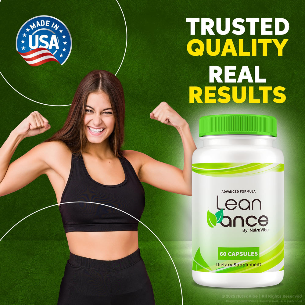 LeanVance capsules on desk illustrating convenient daily wellness aid