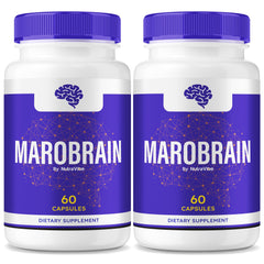 NutraVibe Marobrain bottle with capsules for daily focus