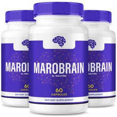 NutraVibe Marobrain bottle on desk promotes focused study sessions.