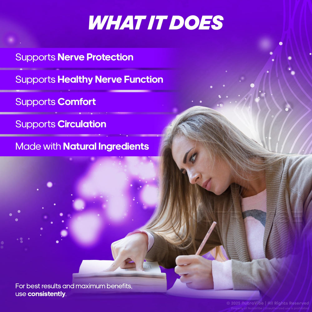 Pills in hand showing easy daily ritual with NervoLyn