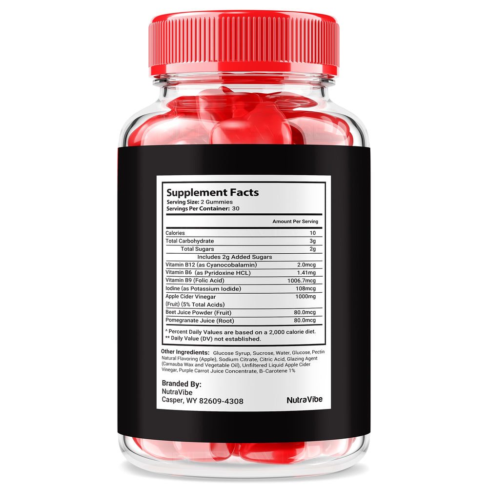 NutraVibe Titan Max bottle closeup highlighting natural ingredients.