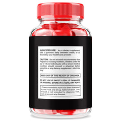 NutraVibe Titan Max bottle pouring gummies for easy consumption.