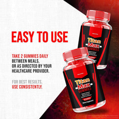 NutraVibe Titan Max box-front showcases premium packaging and product lineup.