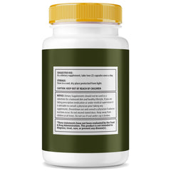 NutraVibe Virile Forge bottle back showing usage notes and premium support.