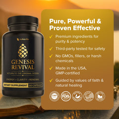 Packaging shot of Nutraville Genesis Revival on a clean surface