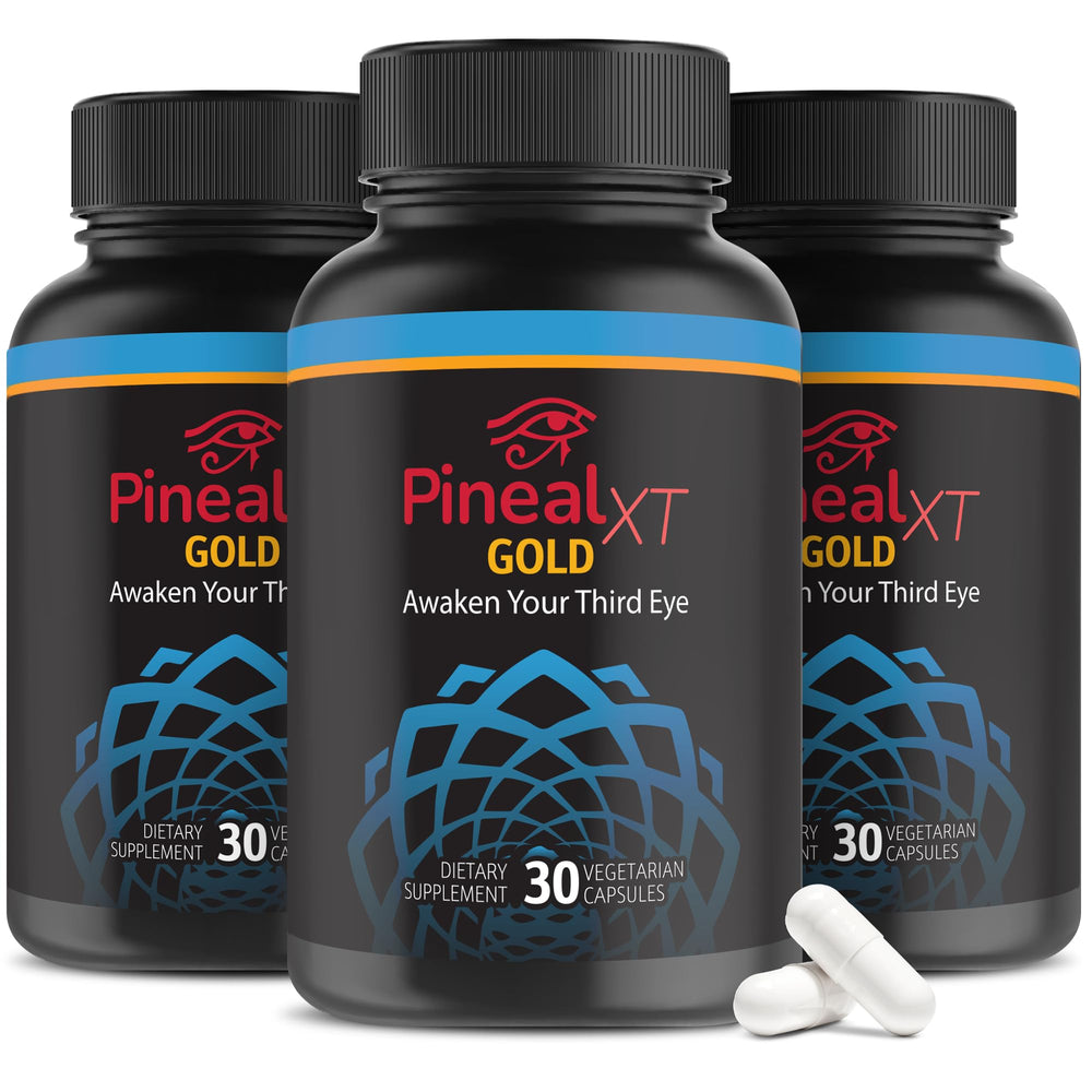 Nutraville Pineal XT Gold bottle on a clean surface suggesting daily pineal support