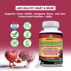 NutraviX probiotics Lactobacillus Acidophilus bottle for gut-friendly immune balance.