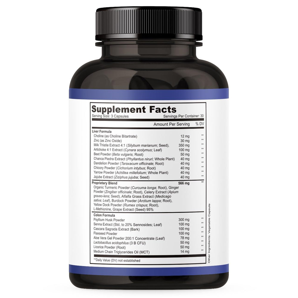 Nutreb Colon Cleanse bottle front highlighting fiber-rich formula.