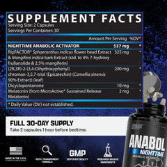 Nutrex Anabol PM nightly use scene suggesting end-of-day routine.