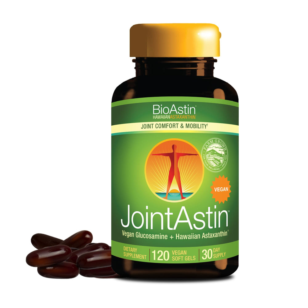 Nutrex Hawaii JointAstin bottle showing 12 mg potency for potential joint support