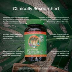 Nutrex Hawaii Pure Hawaiian Spirulina Kona farm label – heritage and purity focus.