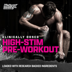 Nutrex OUTLIFT Amped ingredient panel highlighting citrulline and beta alanine
