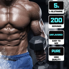 Nutrex Research L-Glutamine dissolves easily into beverages after training.
