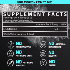 Nutrex Research L-Glutamine is gluten-free and non-GMO.
