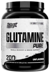 Nutrex Research L-Glutamine Powder bottle for pure recovery support.