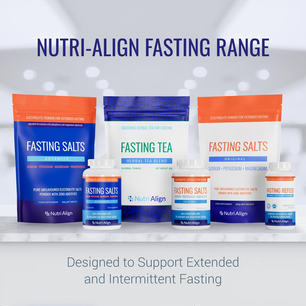 Nutri-Align Fasting Salts in-use shot suggesting daily hydration support.