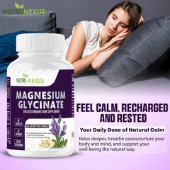 Nutri-Nexus Magnesium Glycinate 833mg dosing scoop ready for everyday supplementation.