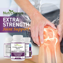 NUTRI-NEXUS Ultra Joint Flex capsules close-up for easy supplementation.