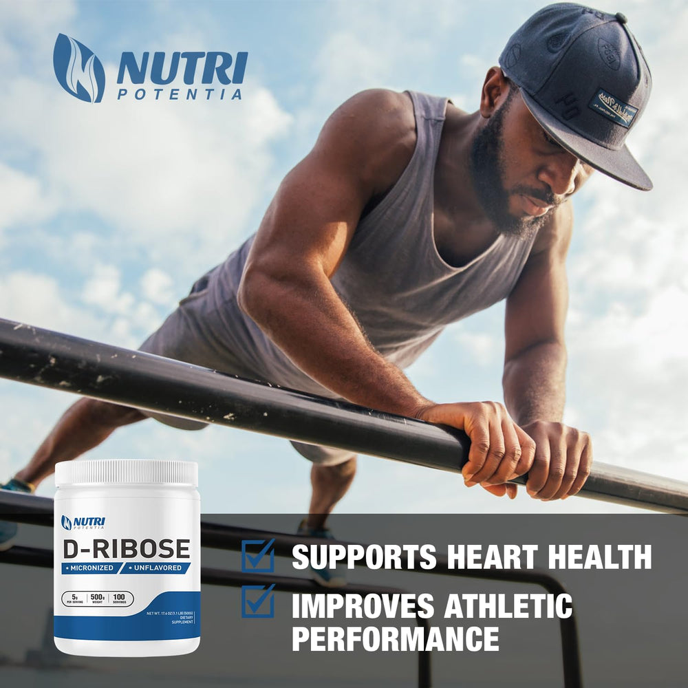 NUTRI POTENTIA D-Ribose powder energy-boost potential for workouts.