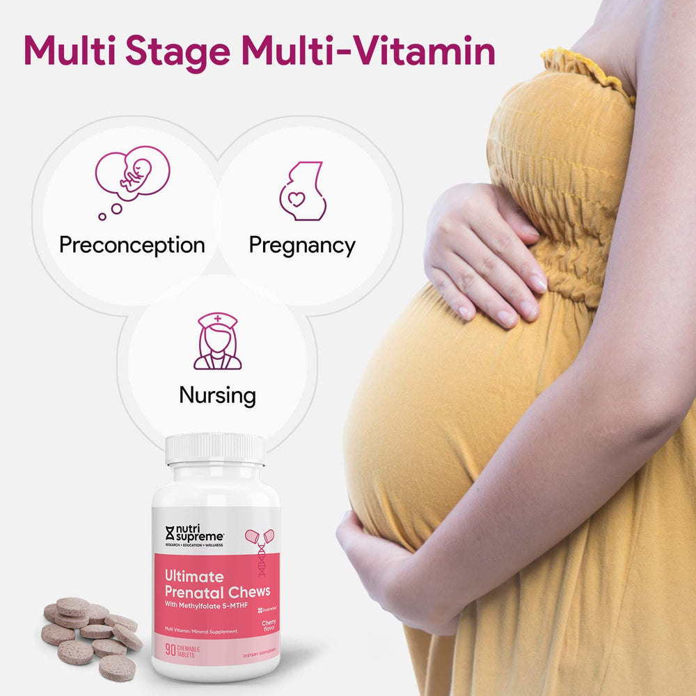 Nutri Supreme Prenatal kosher certification logo signals allergy-friendly, kosher option.