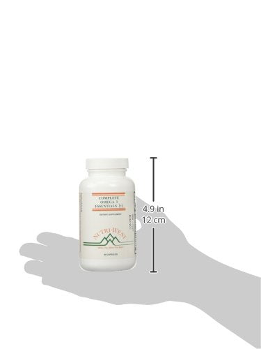 Nutri-West Complete Omega-3 Essentials Vitamin E included shown in capsule image for added antioxidant note