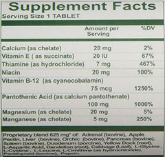 Nutri-West Core Level Adrenal 120 label clearly shows product name and dosage