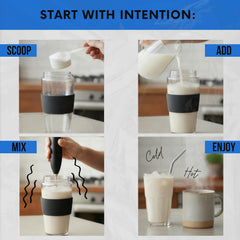 Nutri11 NutriBreakfast glass serving shows creamy keto shake