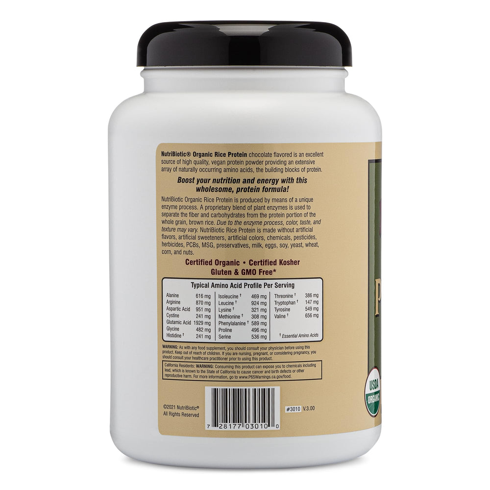 NutriBiotic bottle pour illustrates easy mixing for plant-based shakes