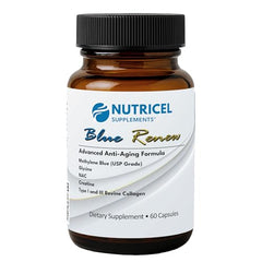 Nutricel Methylene Blue capsules label detail emphasizes measured serving.