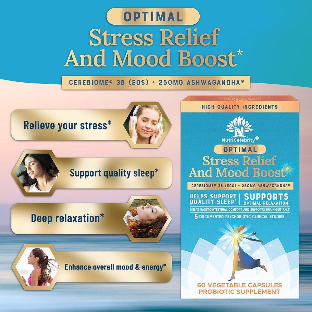 Nutricelebrity Ashwagandha KSM66 formulation image: natural adaptogen support for balanced days