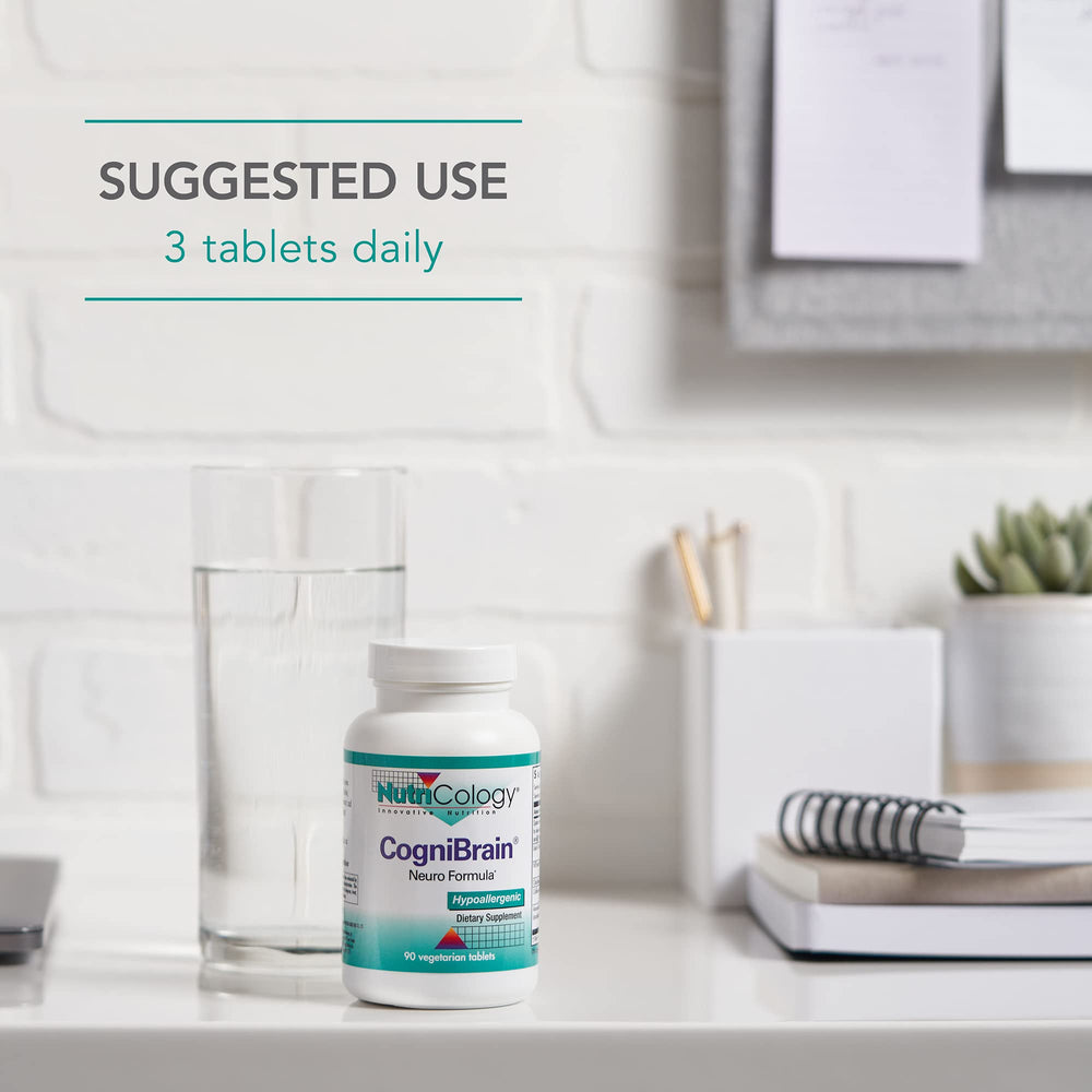 Nutricology Cognibrain vegetarian capsules label close-up