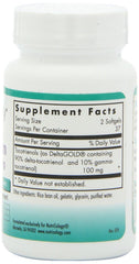 Nutricology Delta-Fraction Tocotrienols bottle back with dosage and usage details