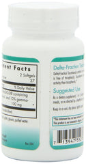 Nutricology Delta-Fraction Tocotrienols capsules closeup reveals oil-based softgels