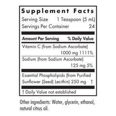 Pourable liquid vitamin C for flexible daily dosing with Nutricology.