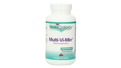 Nutricology Multi-Vi-Min bottle front with capsules for daily wellness