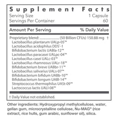 Nutricology Restore-Biotic Complete capsules-closeup shows vegetarian capsules for convenient daily intake.