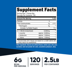 Nutricost BCAA Powder dissolving in water for easy mixing.