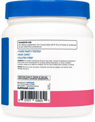 Nutricost BCAA powder prepared for a pre-workout mix.