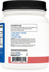 Nutricost BCAA Raspberry Lemonade glass mix preparing a refreshing post-workout drink.