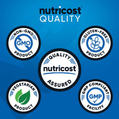 Nutricost BCAA Powder texture close-up shows fine, mixable crystals