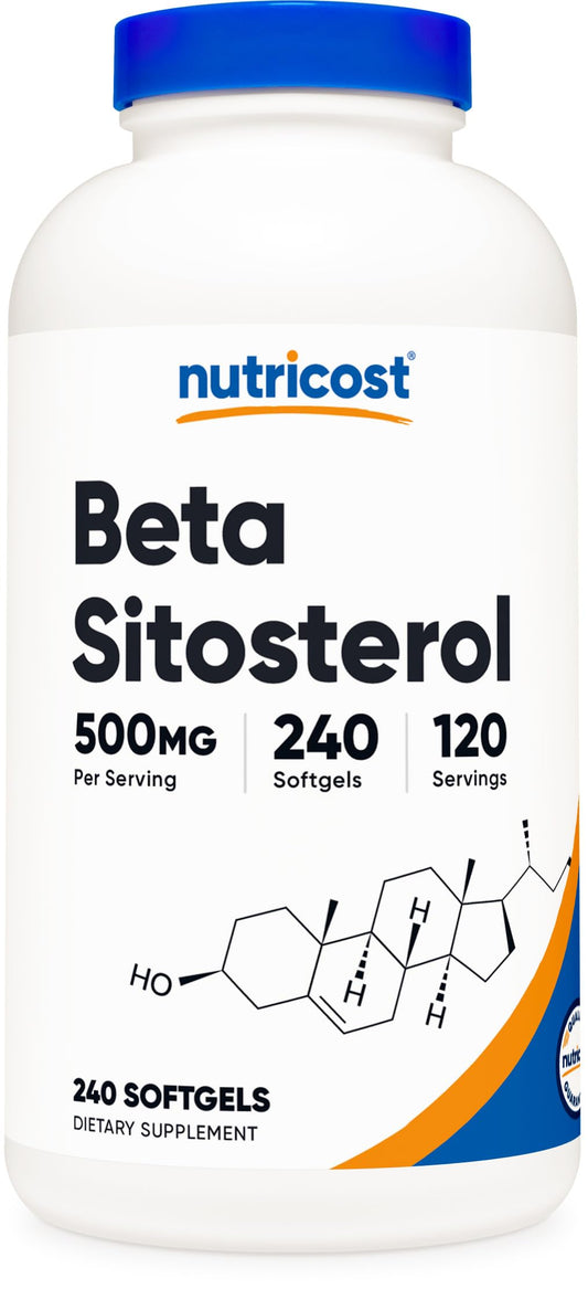 Nutricost Beta Sitosterol softgel bottle for easy daily supplementation