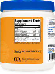 Nutricost BHB Salts Drink Mix Peach Mango bottle label communicates purity and third-party testing