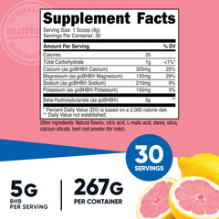Nutricost BHB Salts Drink Mix serving scoop for easy measurement and quick mixing.