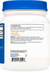 Nutricost D-Mannose measuring scoop, easy to portion 2 g per serving.