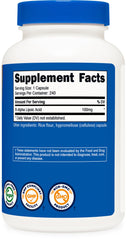Nutricost facility sign confirms FDA-registered, GMP-compliant production.