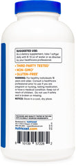 Nutricost Omega-3 label shows Non-GMO and Gluten Free features.