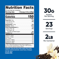 Nutricost Grass-Fed Whey Protein Isolate Vanilla pour for a quick shake