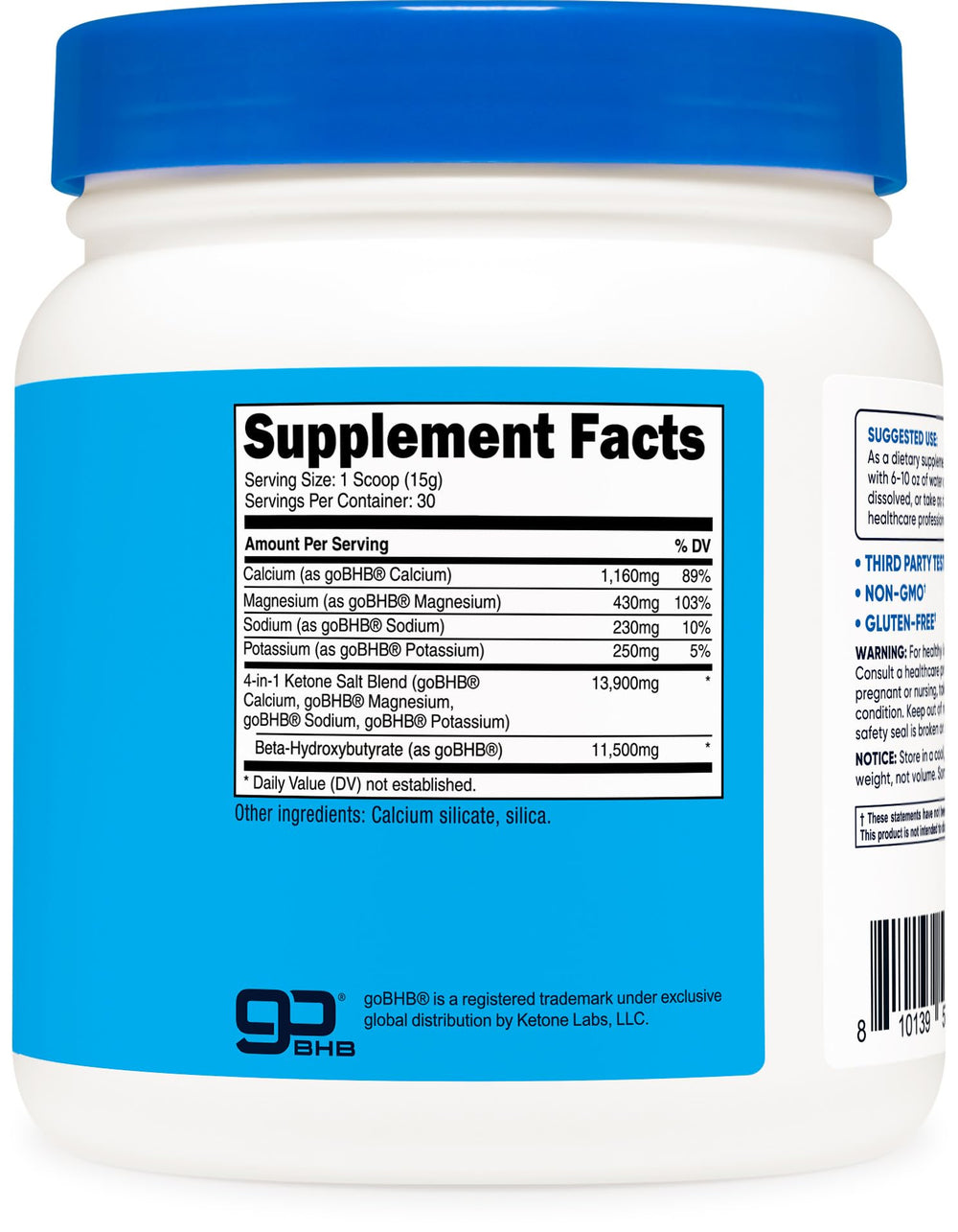 Nutricost Keto BHB NSF-certified facility seal on packaging